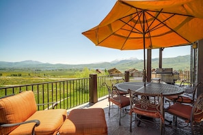 Enjoy spectacular views, relax on the patio with seating for 8 while you BBQ!  