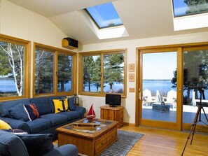 Cottage Living Room facing West