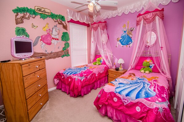 Princess Themed Room (2 twin beds)