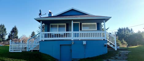 Back side of beach house facing dunes