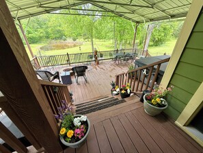 The ginormous covered deck!