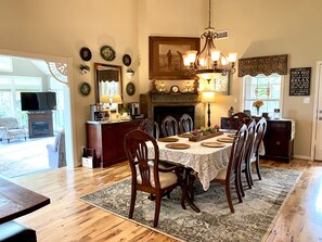 Table with 10 chairs