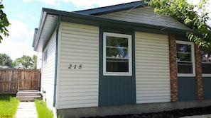Front of house and Side door Private Entrance.