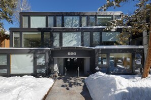 Newly renovated building on quiet street.