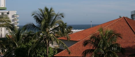 Vista da varanda do apartamento