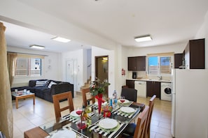 Dining Area with table and chairs to seat 6 people