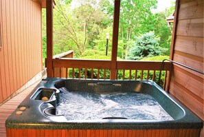 Relax and have a soak in our private hot tub. 
