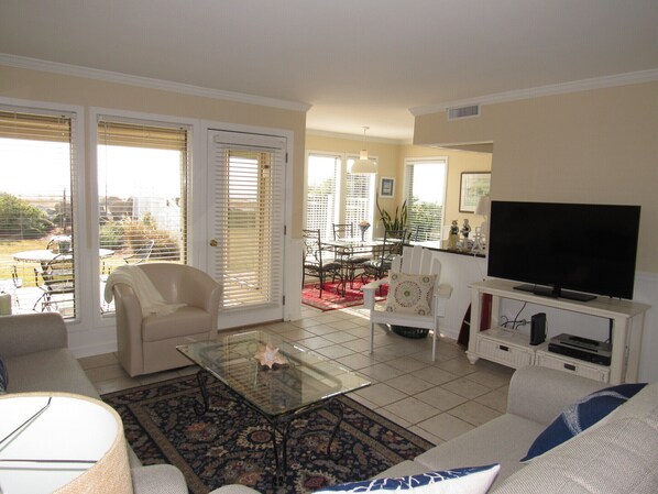 Spacious open floor plan with awesome ocean views.