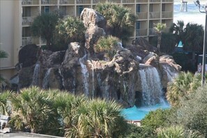 Beautiful waterfall views from balcony