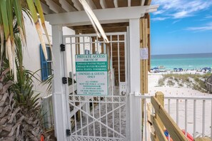 Private access for our guests...on your way to the beach
