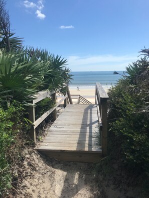 Private Beach access.  Just 80 steps away 
