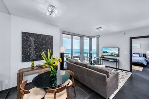 Dining area in living room