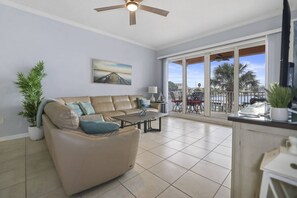 Enjoy Views of the Harbor from the Comfort of the Living Room!