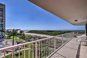 You'll love this condo's wraparound balcony & 1,100 square feet of living space.