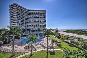 Located steps from the beach on Marco Island, this home has it all.