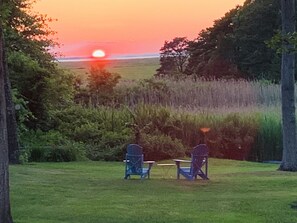 Picture yourself taking in this stunning view of Barnstable Harbor & Sandy Neck.