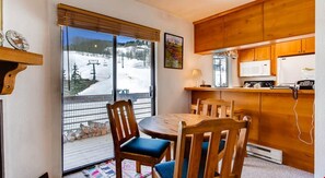 Settle into the dining area and enjoy a nice meal.