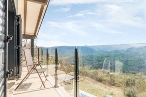 Glass fronted balcony