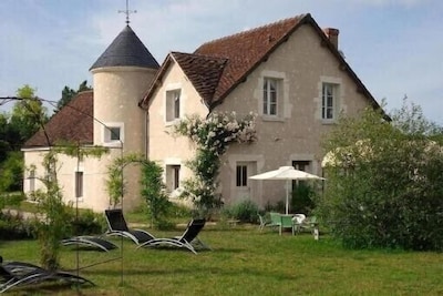 Clos de la Bodice,   12-15 pers. 7 ch. avec Piscine, jacuzzi 8 places