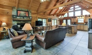 Queen Size Sleeper Sofa in Large Family Room