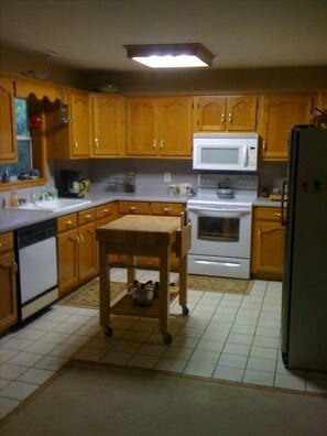 Modern kitchen fully stocked with everything you need to prepare a feast !