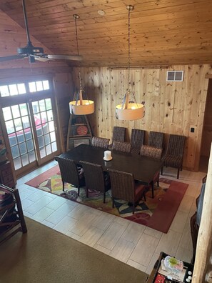 Dining room ready for family fun and conversation