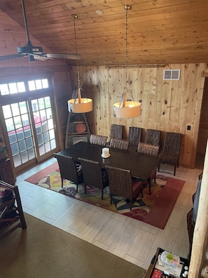 Dining room ready for family fun and conversation