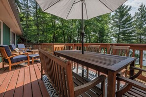 The deck is your outdoor living room and dining room - with even better views!