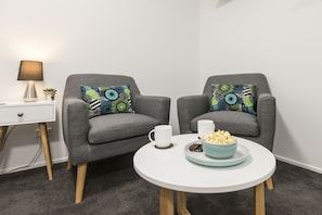 Sit back with a coffee and watch Netflix on the smart TV