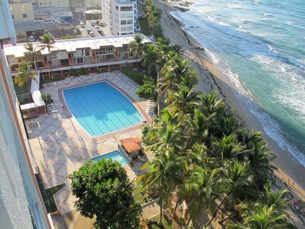 Semi-Olympic sized swimming pool, always open! 