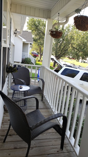 Relax and watch the sunrise...or set on the cozy porch.
