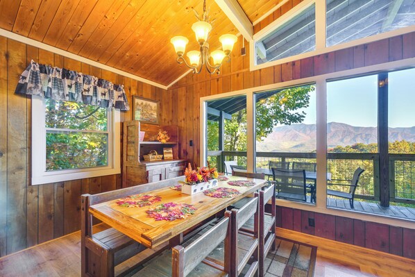Gatlinburg Vacation Rental | 4BR | 2BA | 1,600 Sq Ft | Steps to Access