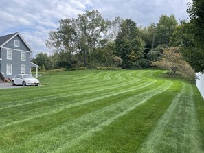 Right front of house