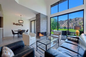 View from Living Room w/Gas Fireplace