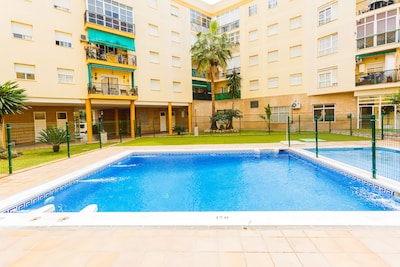 Apartment in Private Urbanization with Pool, 10 min. walking from the beach