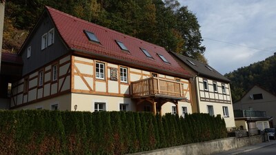 Urgemütliche apartment on the ground floor in Bad Schandau / cribs