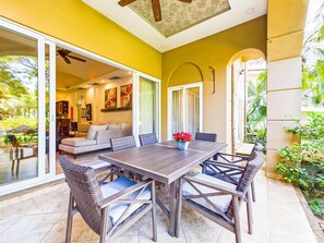 Outdoor dining area