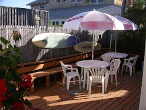 Deck, Tables Chairs, Gas Grill, Outdoor Shower