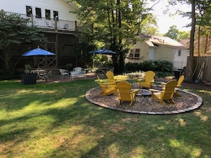 firepit reconstructed in 2019 for Main House use only