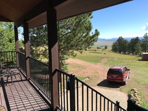 Front porch view Pikes Peak & Sunrise