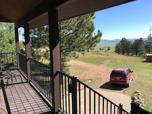 Front porch view Pikes Peak & Sunrise