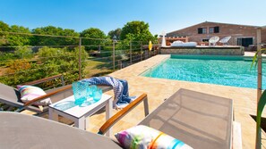 Large pool of 8 x 8 meters