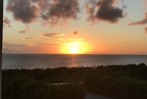 Sunset from the west deck.