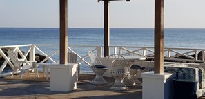 Seaside lounge area