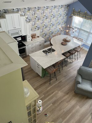 Main kitchen view from 3rd floor