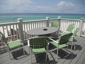 View of the beautiful Gulf of Mexico from second floor deck of Double Paradise