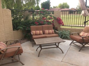 Rear seating area