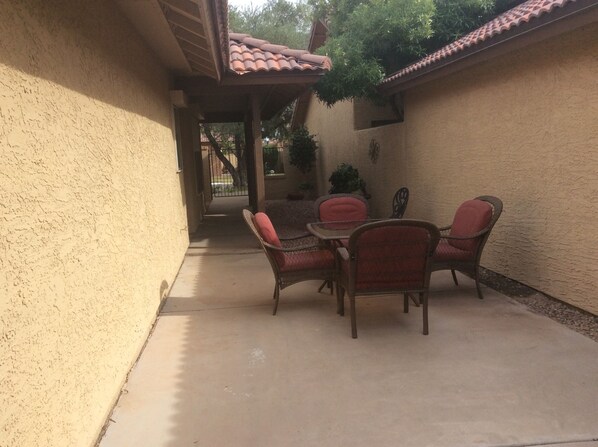 Side patio