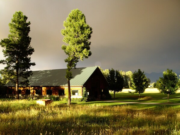 View of Barn in Autumn 