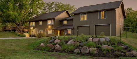 The front of the spacious home.